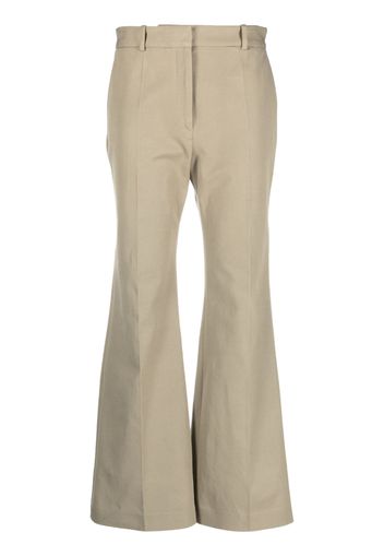 JOSEPH flared tailored trousers - Verde