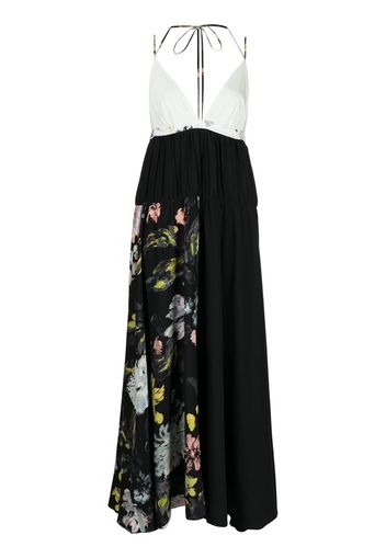 JOSEPH floral-print silk dress - Nero