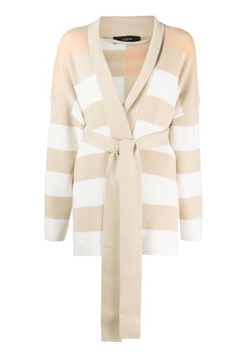 JOSEPH striped knitted cardigan - Toni neutri