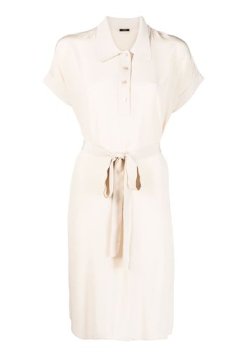 JOSEPH Rosemoore silk shirt dress - Toni neutri