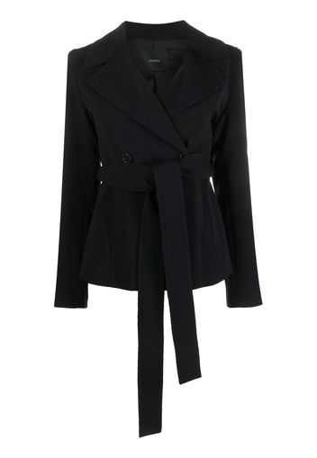 JOSEPH notched-lapels wrap-design blazer - Nero