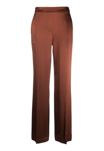 JOSEPH high-rise straight-leg trousers - Marrone