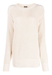 Joseph ribbed-knit round neck jumper - Toni neutri