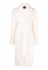 JOSEPH Cayla tie-waist coat - WHITE