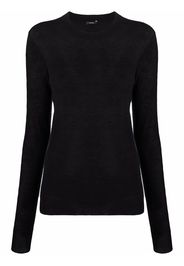 JOSEPH round-neck knitted top - Nero