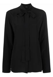 JOSEPH Bayne tie-fastening blouse - Nero