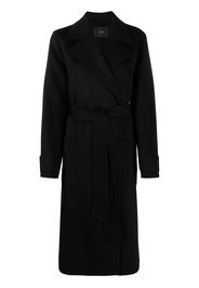 JOSEPH belted wool coat - Nero