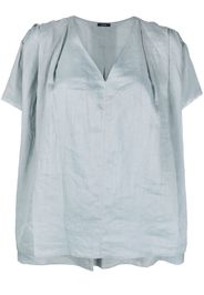 JOSEPH V-neck short-sleeved top - Blu