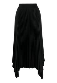 JOSEPH asymmetric pleated skirt - Nero