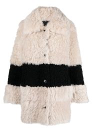 JOSEPH Cappotto in shearling Collage Abingdon reversibile - Toni neutri