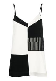 JOSEPH colour-block-design sleeveless top - Nero