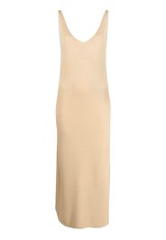 JOSEPH V-neck sleeveless long dress - Toni neutri