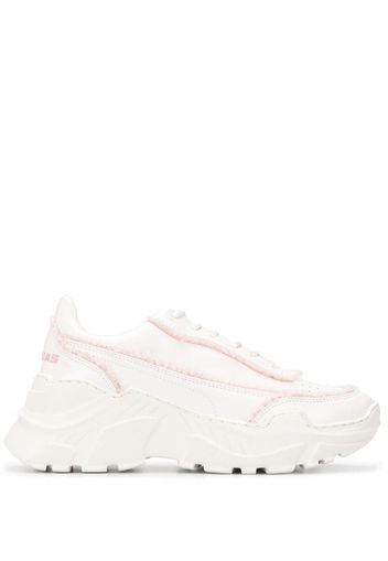 ridged sole chunky sneakers