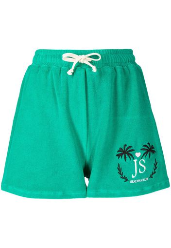 Joshua Sanders drawstring terry-cloth shorts - Verde