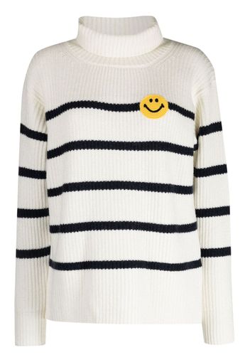 Joshua Sanders striped roll-neck jumper - Bianco