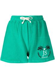 Joshua Sanders drawstring terry-cloth shorts - Verde