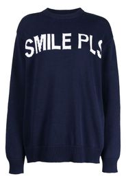 Joshua Sanders Smilepls intarsia-knit jumper - Blu