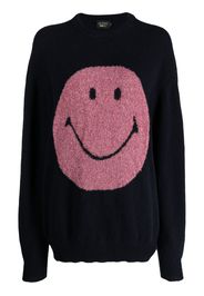 Joshua Sanders Maglione con motivo smiley - Blu