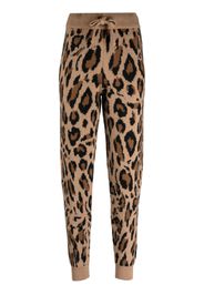 Joshua Sanders animal-pattern knitted track pants - Toni neutri