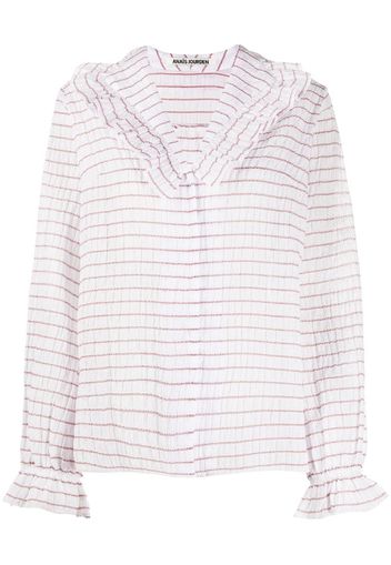 Lolita striped ruffled blouse