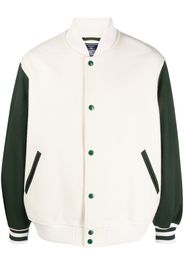 J.PRESS colour-block sport jacket - WHITE GREEN