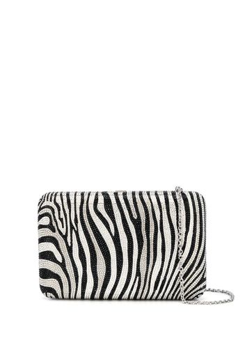 Seamless zebra print clutch