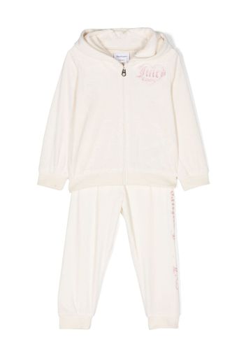 Juicy Couture Kids crystal-embellished tracksuit set - Toni neutri