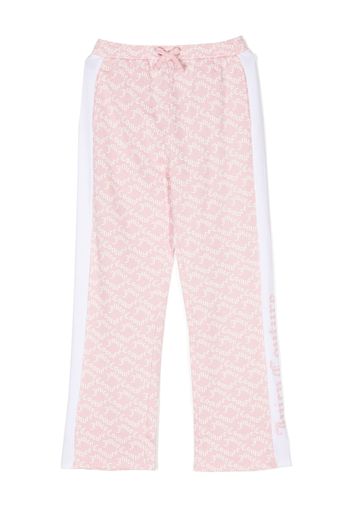 Juicy Couture Kids logo-print cotton track pants - Rosa