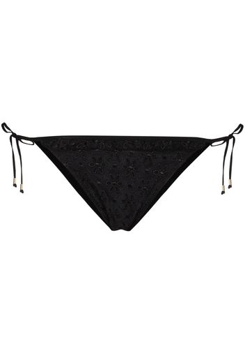 Juillet Annie broderie anglaise bikini bottoms - Nero