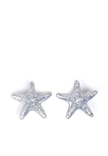 JULIETTA starfish studded earrings - Argento