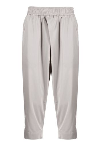 Julius drop-crotch elasticated trousers - Grigio