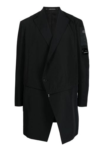 Julius detachable-panel tailored jacket - Nero