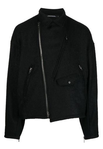 Julius asymmetric wool jacket - Nero