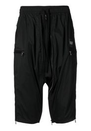 Julius Pantaloni corti con cavallo basso - Nero