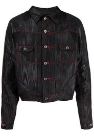 JUNTAE KIM contrast stitching long-sleeved jacket - Nero