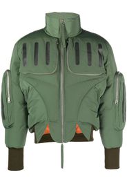 JUNTAE KIM Seam-detail doublet flight jacket - Verde