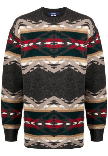 Junya Watanabe MAN intarsia-knit jumper - Multicolore