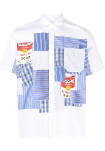Junya Watanabe MAN Campbell's patchwork shirt - Bianco