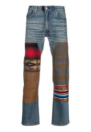 Junya Watanabe MAN Jeans dritti con design patchwork Junya Watanabe MAN x Levi's - Blu