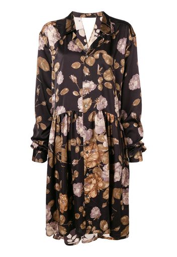 floral oversized shirt dress