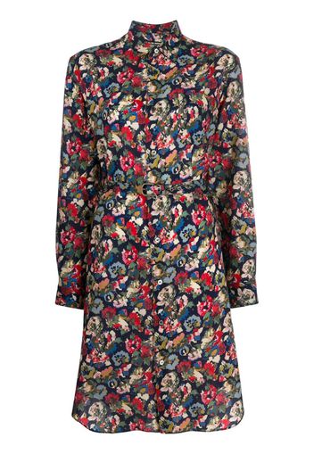 floral print shirt dress