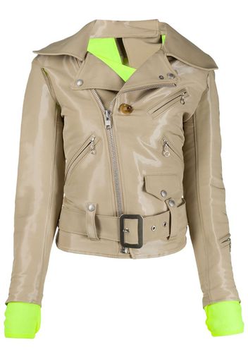 patent biker jacket