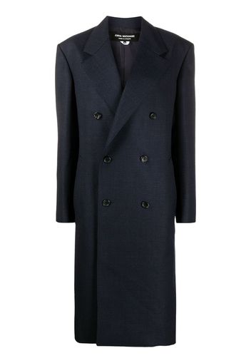 double-breasted wool midi coat