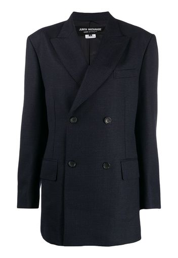 double-breasted wool blazer