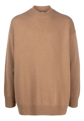 colour block wool jumper