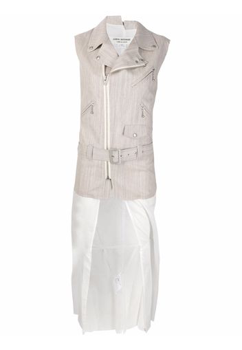 Junya Watanabe biker gilet jacket - Toni neutri