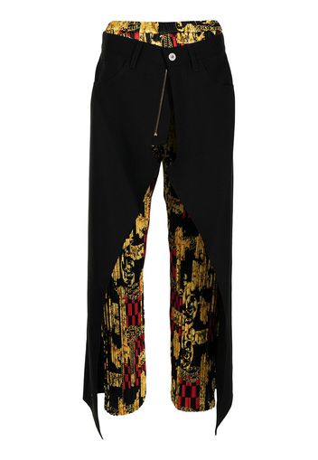 Junya Watanabe Pantaloni con stampa - Nero