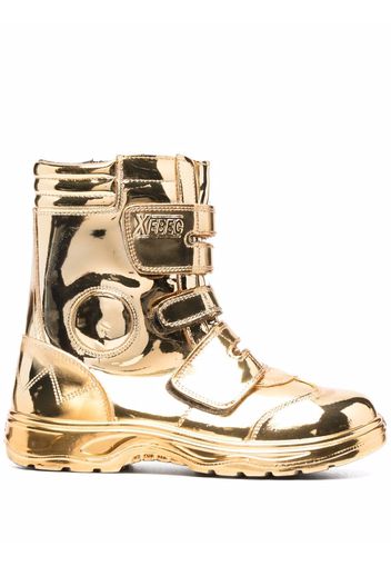 Junya Watanabe Stivaletti metallizzati - Oro