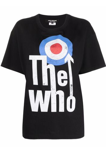 Junya Watanabe band print T-shirt - Nero