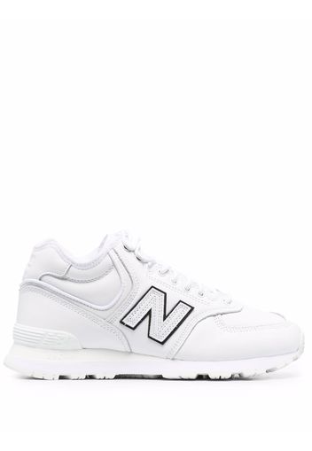 Junya Watanabe 574 tonal leather-panel trainers - Bianco